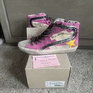 Golden Goose pink Slides size 40 . - Pink and Yellow Star